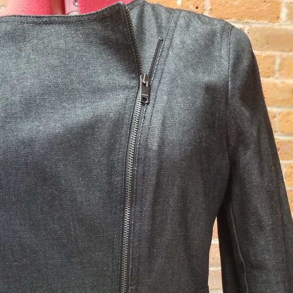 DKNY black denim jacket - Picture 3 of 8